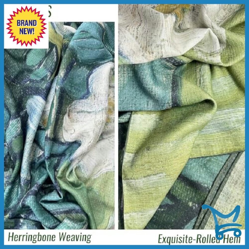 Oversized 51x51 Cashmere-Soft Pashmina Wrap Travel Blanket Shawl - Picture 7 of 8